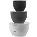 3er-Set Rührschüsseln mit Deckel - 1,2 L, 2 L, 3,4 L Volumen - Mikrowellen- &...