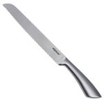 Küchenmesser mit Wellenschliff-Klinge - Edelstahl Brotmesser für Brot, Gebäck...