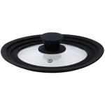 Universaldeckel Glas mit Silikonring - für Töpfe & Pfannen 16/18/20 cm - schü...