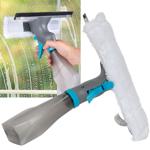Fensterreiniger mit Sprühfunktion & Mikrofaserbezug - Für streifenfreien Glan...