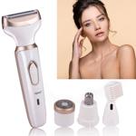 Elektrischer Damenrasierer - Schmerzfreie Haarentfernung - Kabellos per USB a...