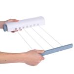 Einziehbare Wäscheleine Wandmontage - 14m Länge mit 4 Leinen - platzsparender...