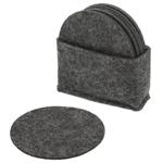 Filz Untersetzer rund 8er Set - Ø 10 cm - schützt Oberflächen effektiv vor Fl...