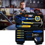 39-teiliger Werkzeugkoffer, mit Schraubendrehern, Bits & Schlüsseln (Stahl). ...