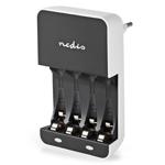 Effizientes und sicheres Ladegerät für 4 Akkus (AAA & AA) – mit LED-Statusanz...