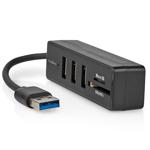 5-Port USB 3.2 Hub: Schneller Datenhub mit 3x USB-A & SD/Micro-SD Kartenleser...