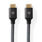 Premium Ultra High Speed HDMI Kabel, 2m, schwarz, bis 8K, bis zu 48 Gbps, ver...