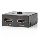 4K HDMI Switch mit Splitter-Funktion, 2-Port, Anthrazit – Flexible Schaltung ...