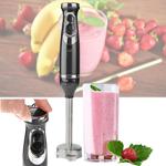 Edelstahl-Stabmixer, 600W, mit Turbotaste, schwarz, Hochwertiger Handmixer fü...