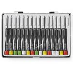 Komplettes Präzisions-Schraubendreher-Set, 15-teilig, mit Etui: Torx, Schlitz...