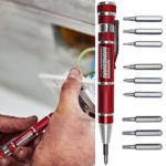 9in1 Feinmechaniker Schraubendreher - Präzisions-Bits aus extra hartem Chrom-...