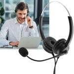 Stereo-Headset mit Kabel & Mikrofon - USB-Anschluss - Rauschfilter - Gepolste...