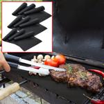 Dauer BBQ-Grillmatte, 9er-Set Bratmatte aus Glasfaser-Material, wiederverwend...