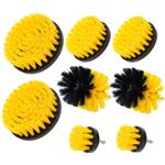 8er Reinigungsbürsten-Spar-Set für Akkuschrauber & Bohrmaschine, gelb/schwarz...