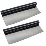 2er Set Sichtschutzfolie 50 x 200 cm – dunkle, selbstklebende Fensterfolie mi...