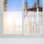 4er-Set Milchglasfolie Streifen-Optik - Sichtschutz für Fenster & Türen, stat...