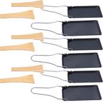 Praktisches 6er-Set Grillpfännchen für Raclette & BBQ, mit klappbarem Griff &...