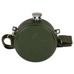 Feldflasche Militär Style 530ml - Robuste Edelstahl Trinkflasche mit verstell...