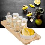 Tequila-Servier-Set 9-teilig - Inkl. 6 Gläser, Salzstreuer & Schälchen auf Ho...