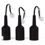 Lampenfassung E27 Gewinde 3er-Set - Ideal für schnelle Lichtmontage, Baustell...