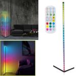 LED-Ecklampe mit RGB-Farben, H 140cm, 15W – Stimmungsleuchte, versch. Farbmod...