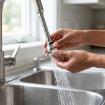 Wasserhahndüse M2 Gewinde - flexibel & dehnbar für Küche & Bad - mit 2 Sprühk...