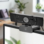 4K Ultra HD Webcam mit FullHD Streaming, Stereomikrofon, 120° Weitwinkel & fl...