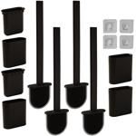 4er-Set WC-Bürste mit Silikonborsten, 4 Toilettenbürsten inkl. Bürstenhalter,...