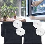 4er-Set Fliegengitter für Fenster bis 130 x 150 cm, Fliegennetz individuell a...