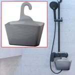 Duschkorb Anthrazit zum Aufhängen - Shampoohalter für Duschgel & Seifen - 23,...