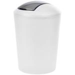 Abfalleimer mit Schwingdeckel – 5,6 L Mülleimer für Bad, Küche & Werkstatt – ...