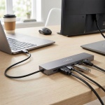 10-in-1 USB-C Multiport Adapter: USB-C, USB-A, HDMI, SD/MicroSD, RJ45: Multi-...