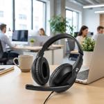 Over-Ear Headset Stereo Kopfhörer - PC Gaming Meetings Home Office - USB-C/A ...