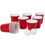 Mini Bier Pong Spiel 12-tlg. - Spassiges Partyspiel mit 10 Shot Gläsern (40ml...