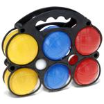 Boule Spiel Set - 6 bunte Kugeln mit Zielkugel und Trage - PP Material - Idea...