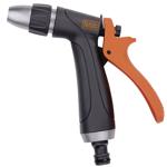 Präzise Bewässerung: Gartenbrause mit verstellbarem Durchfluss, schwarz/orang...