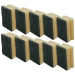 Topfreiniger & Scheuerschwamm 10er Set - Ideal für Küche & Wohnung, Geschirr,...