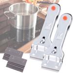 2er-Set Ceranfeldschaber - Herdkratzer für Ceranfelder & Glasflächen - 10 Ers...