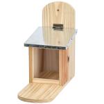 Futterstation für Eichhörnchen (Tannenholz, 12x25x28cm): Futterhaus, Futtersp...