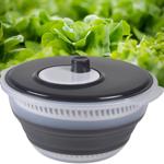 Faltbare Salatschleuder mit Kurbel - Platzsparend & Hygienisch - Ø 30x15cm An...