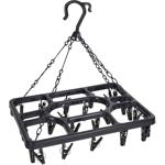 Praktischer Hängetrockner mit 26 Wäscheklammern: Platzsparende Trocknung für ...