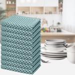 10er Set Premium Grubentücher: petrol, 50x70cm, 100% Baumwolle (210g/m²)-OEKO...