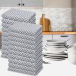 20er Set Premium Grubentücher: grau, 50x70cm, 100% Baumwolle (210g/m²)-OEKO-T...