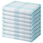 8er-Set Geschirrtücher Aqua - 100% Baumwolle 70x50 cm - Premium Qualität stre...