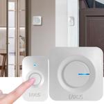 Funk-Türklingel mit LED-Signal – 200 m Reichweite, 5 Lautstärkestufen & einfa...