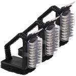 3in1 Grillreiniger 3er-Set - Drahtbürste, Metallschaber & Schwamm für umfasse...