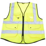 Warnweste Grösse L - neongelb - Erhöht Sichtbarkeit im Verkehr - DIN EN ISO 2...