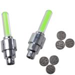 2er-Set Ventilleuchten für Fahrräder und Autos - Dunlop-Ventil Montage - Stab...