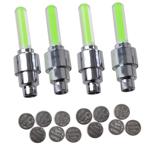 4er-Set Ventilleuchten - Für Fahrräder & Autos - Coole Lichteffekte für Party...