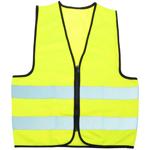 Kinderwarnweste mit Reissverschluss Grösse M (45x50cm) - Erhöht Sicherheit Sc...